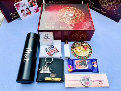 Flamingo Customized Rakhi Gift Hamper for Brother