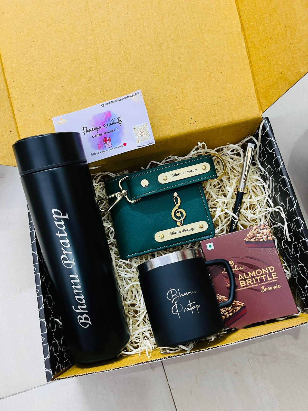 Flamingo Personalized Gift Hamper for Him