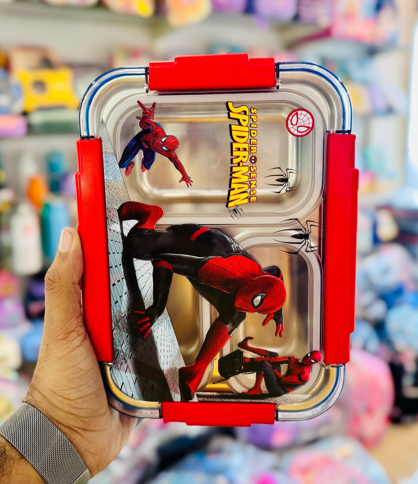 Flamingo Insulated Steel Lunch Box – 710ml (3 Grid)
