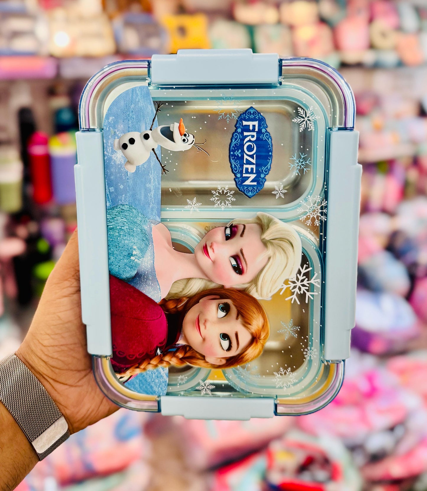 Flamingo Insulated Steel Lunch Box – 710ml (3 Grid)
