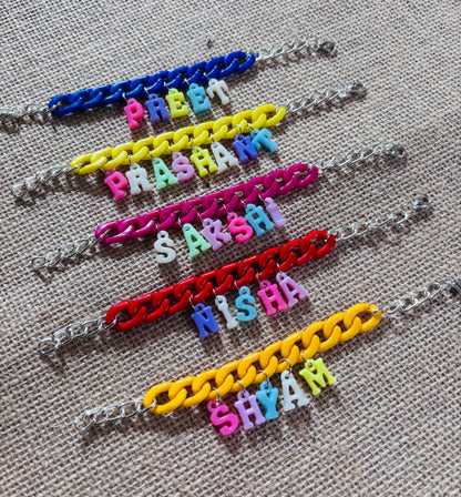 Flamingo Custom Name Kids Rakhi