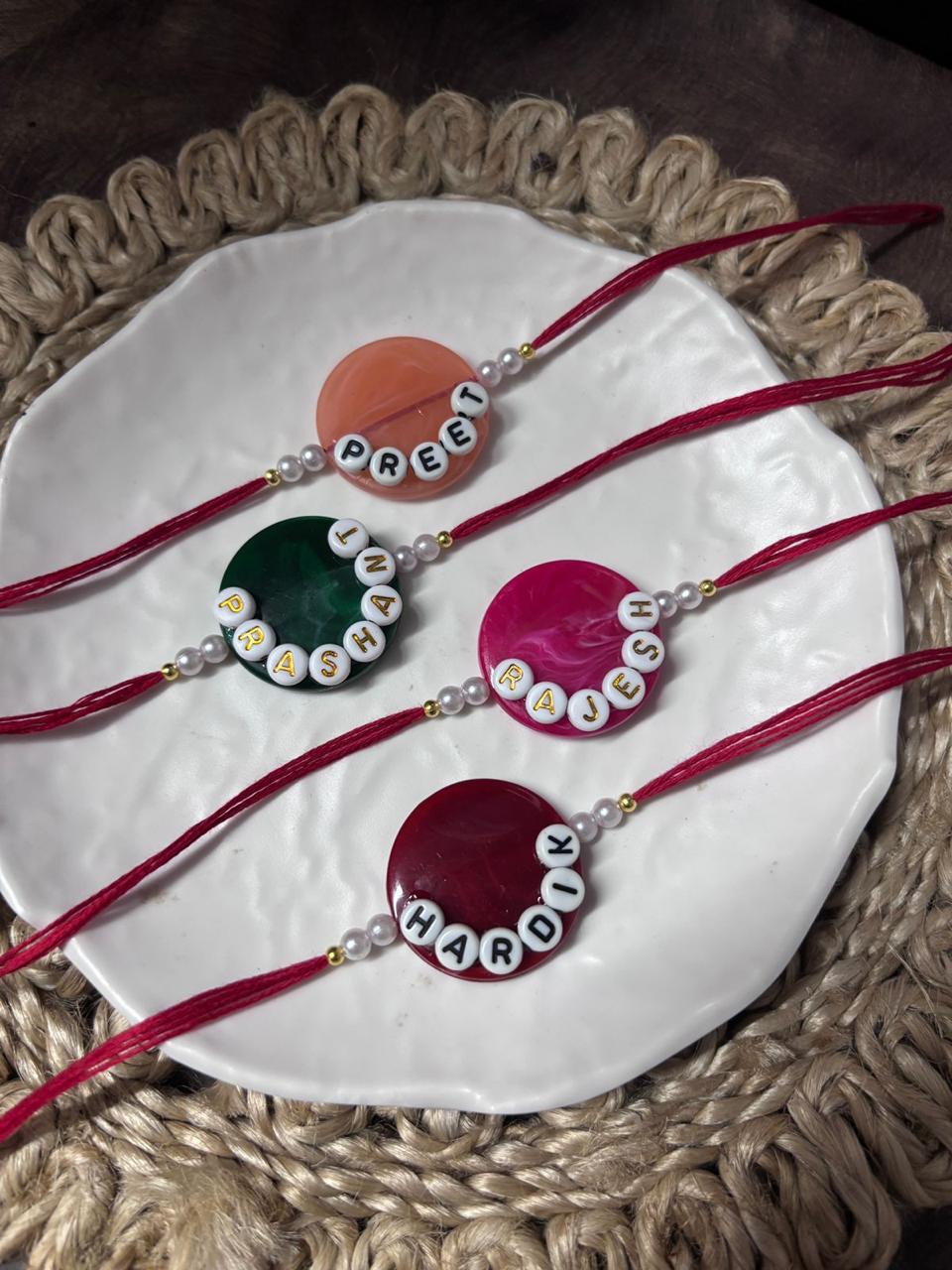 Flamingo Affordable Customized Name Rakhi