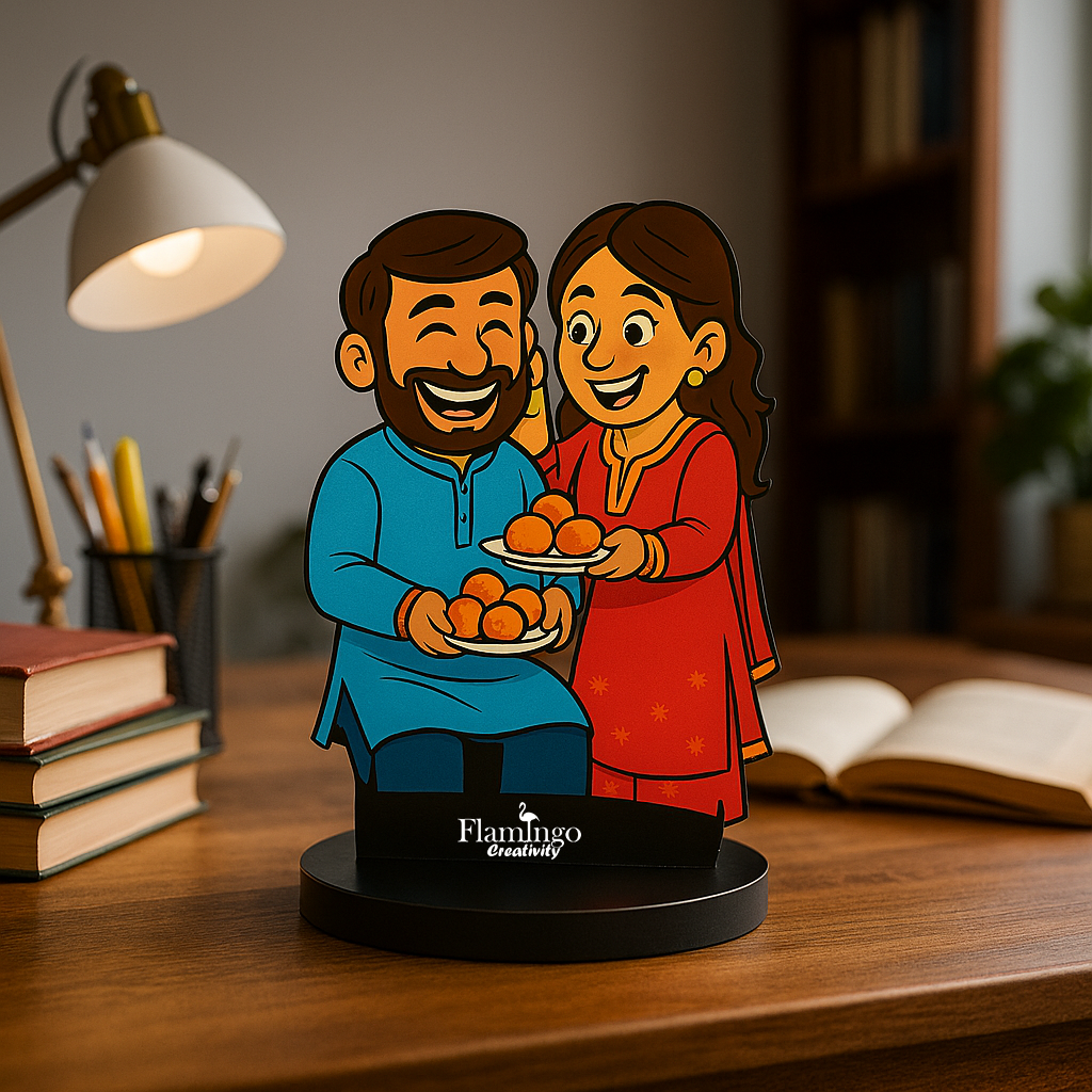 Flamingo Raksha Bandhan Caricature