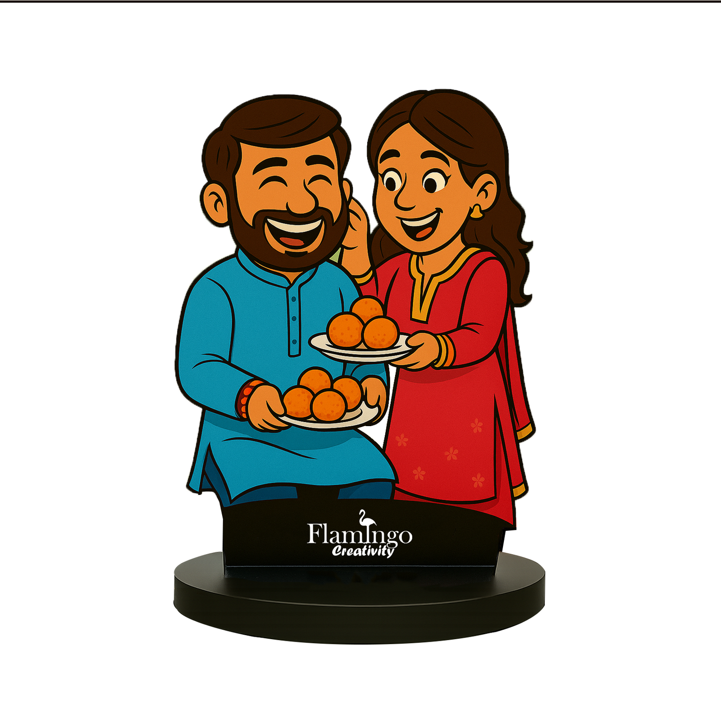 Flamingo Raksha Bandhan Caricature