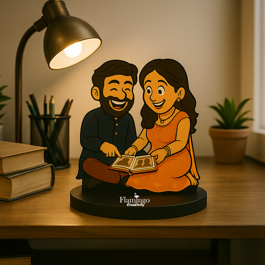 Flamingo Rakhi Photo Caricature