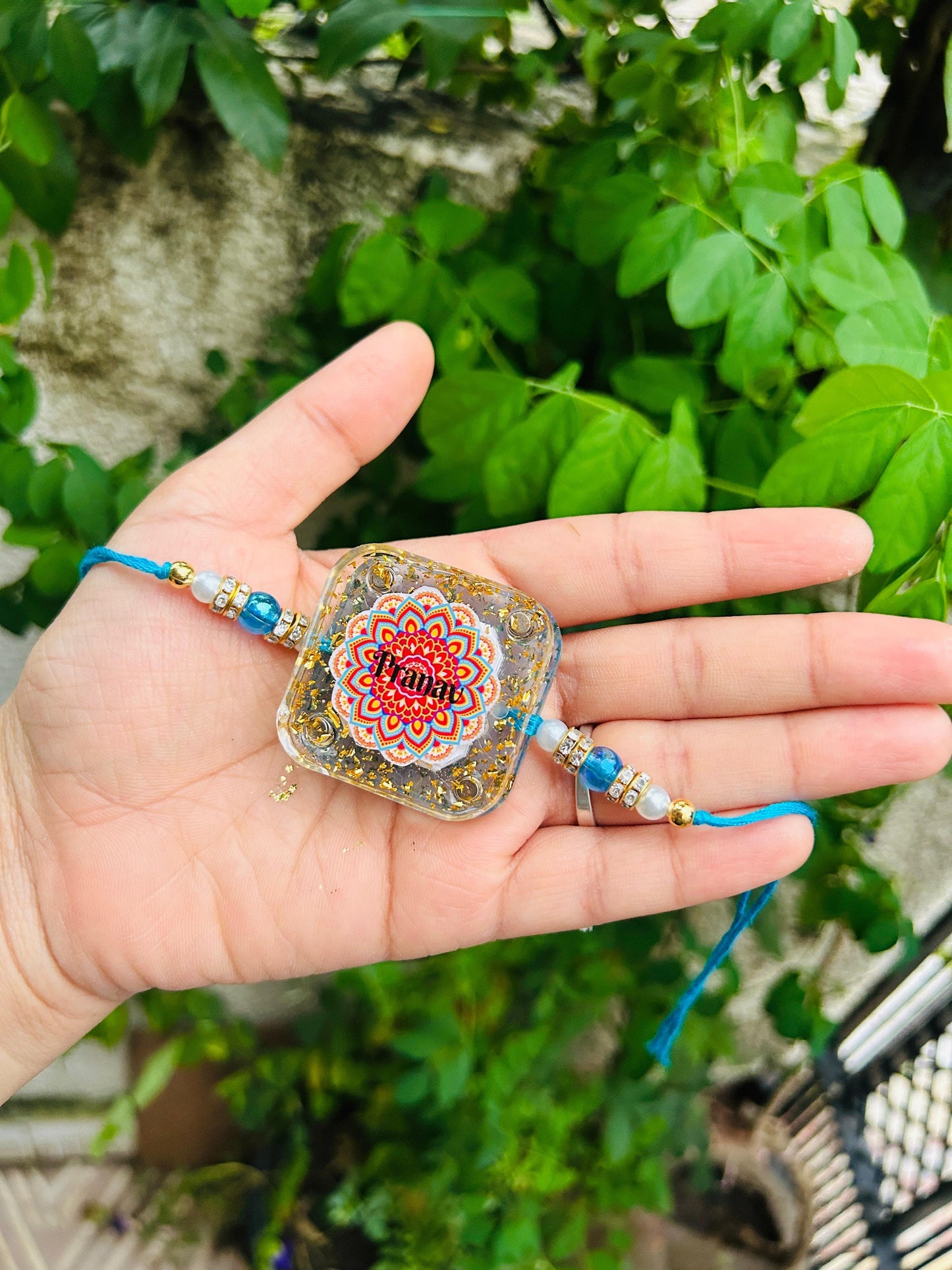 Flamingo Resin Ladder Magnet Rakhi
