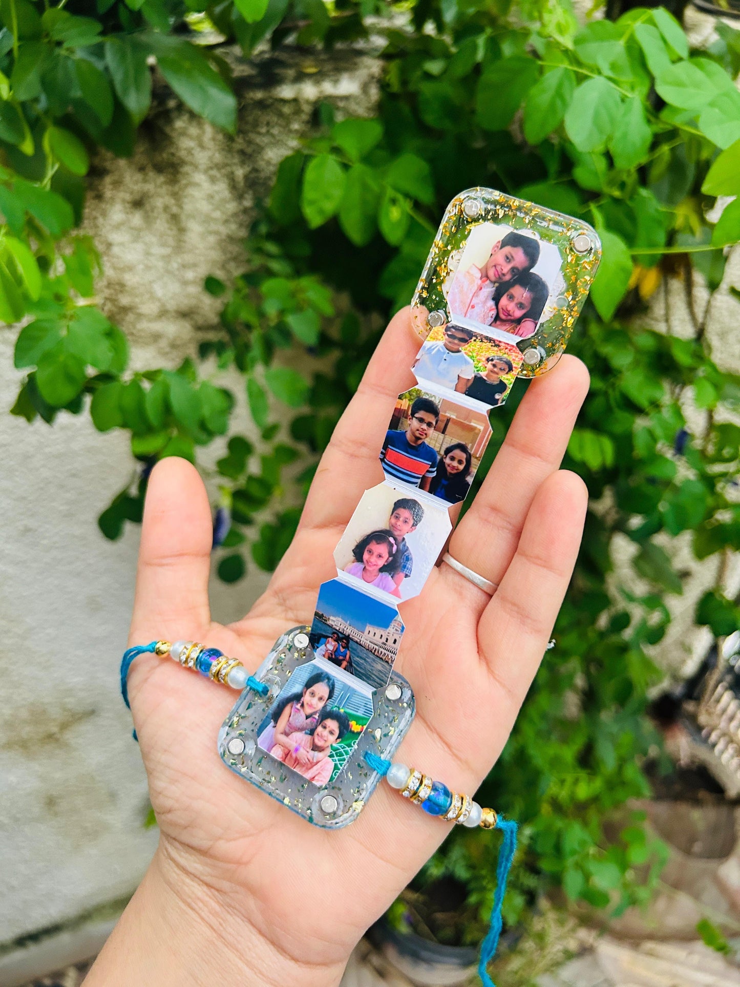 Flamingo Resin Ladder Magnet Rakhi