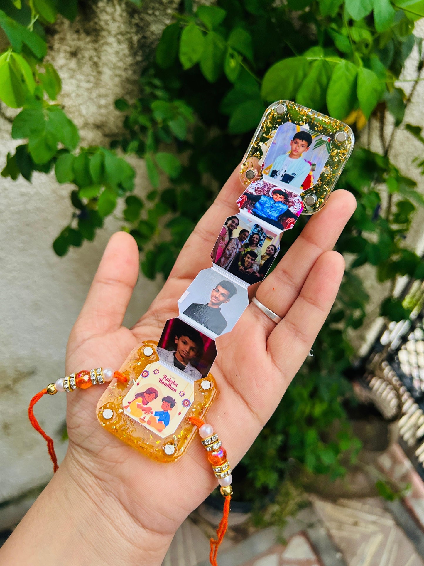 Flamingo Resin Ladder Magnet Rakhi