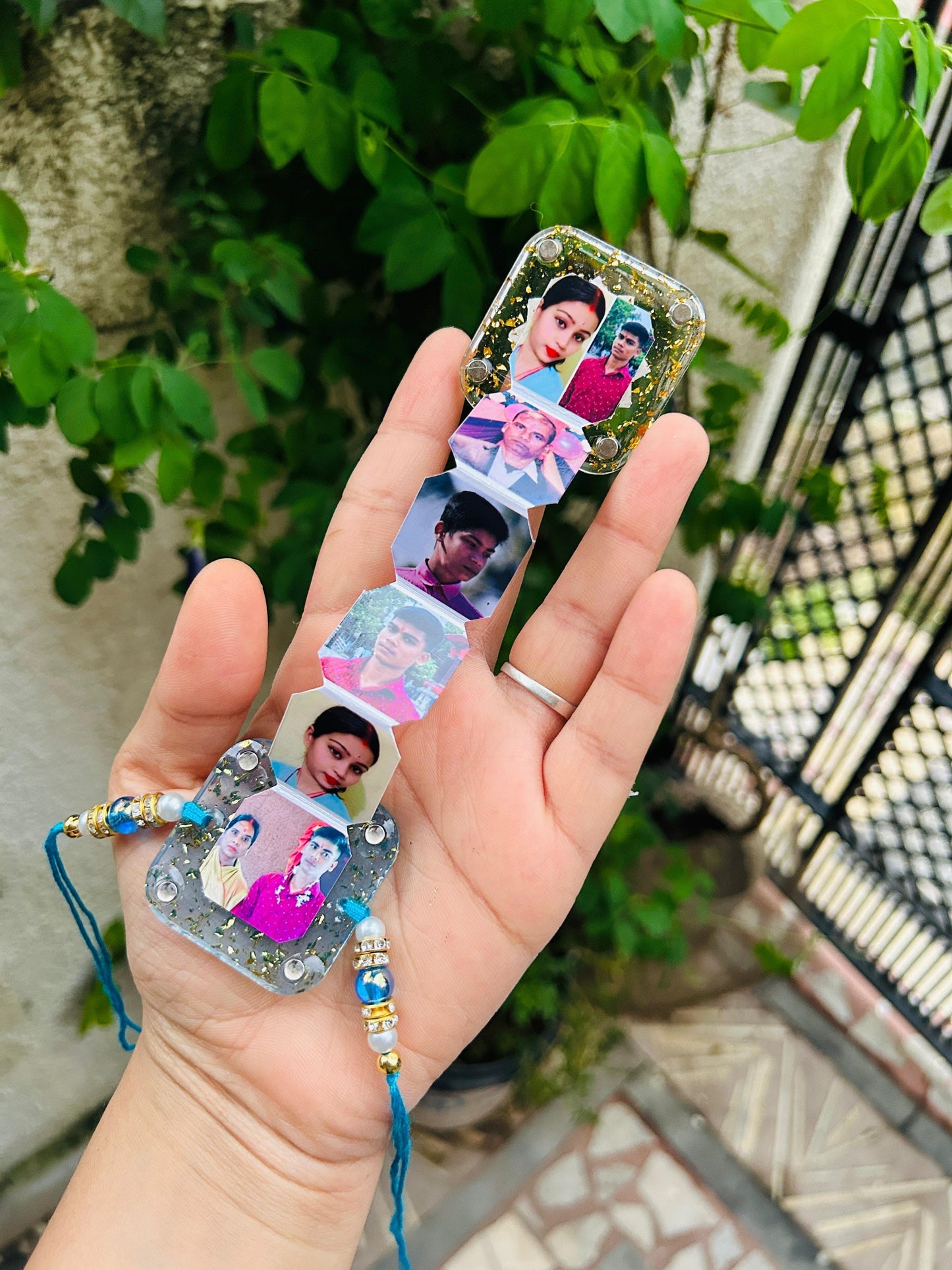 Flamingo Resin Ladder Magnet Rakhi