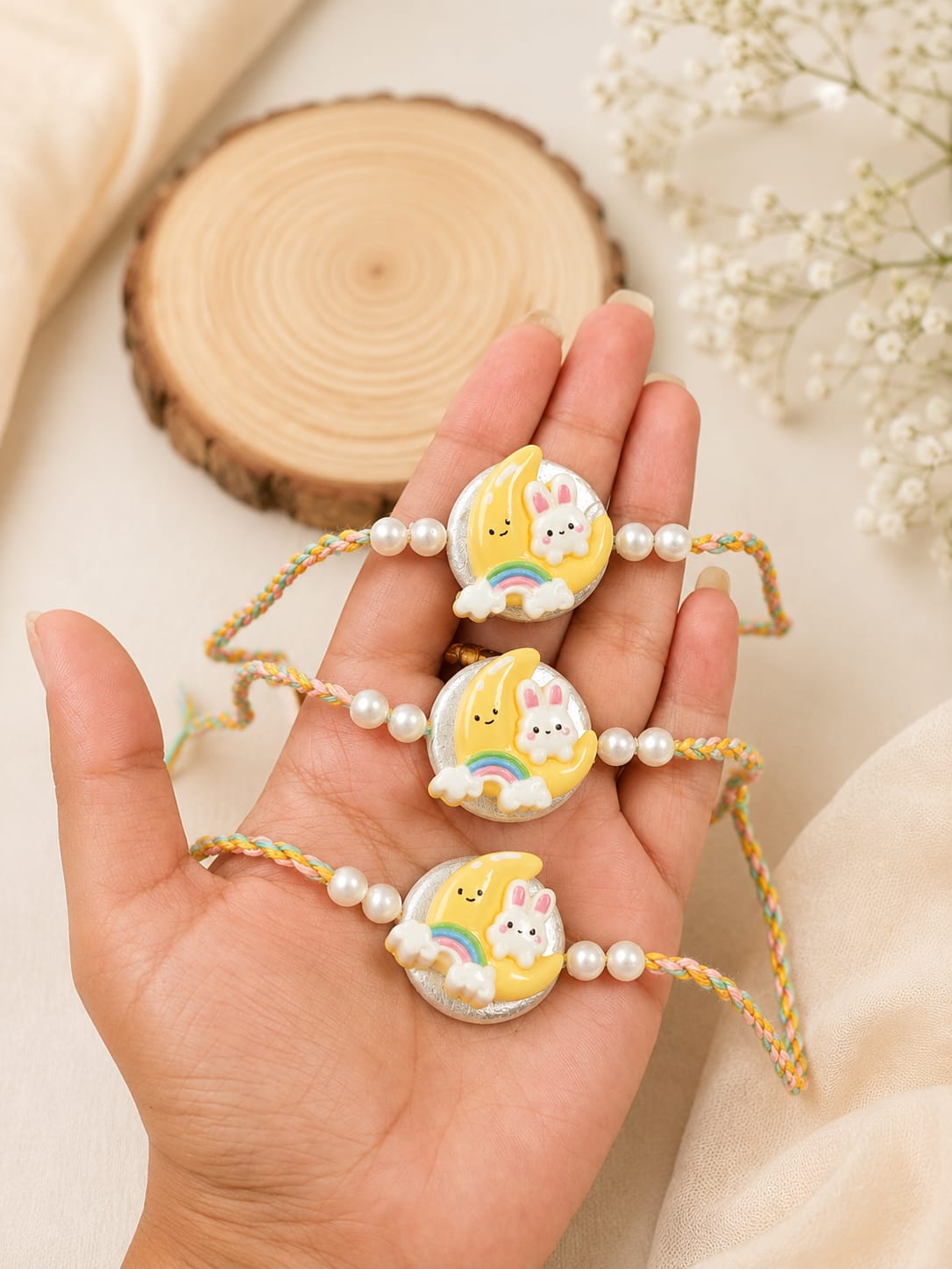 Flamingo Rainbow Fancy Rakhi for Kids