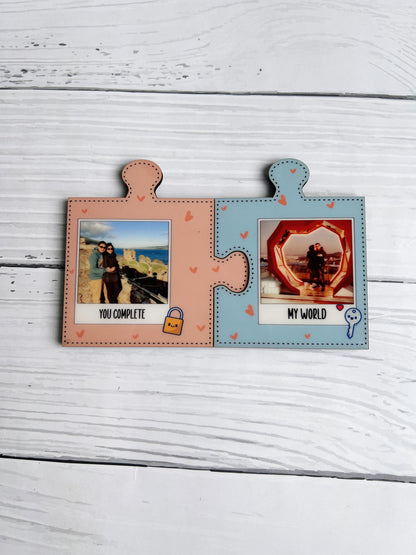 Custom Couple Magnet – Personalize with Photos (3x3 Inches)