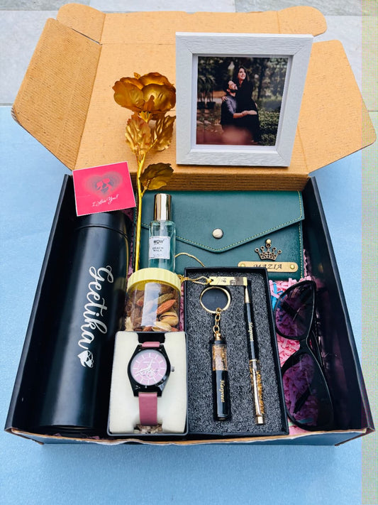 Flamingo Customized Premium Hamper for Her | Luxury Gift Box for Any Occasion