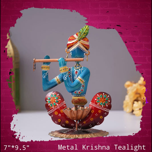 Metal Krishna Statue for Diwali – Celebrate with Love and Joy!