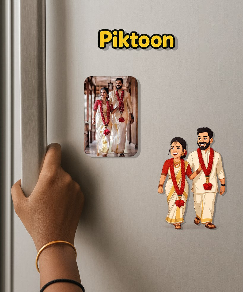Piktoon Personalized Fridge Magnet – Memories that Stick