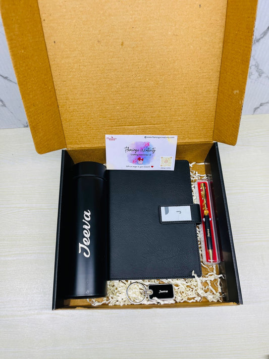 Flamingo Gift Hamper Specially Designed for Men with Bottle, Diary and More