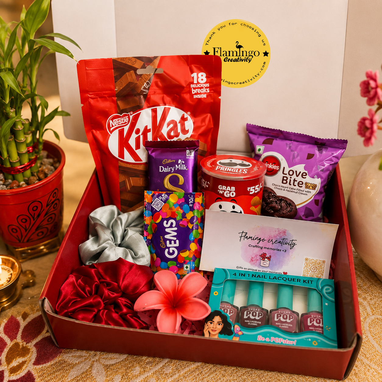 Flamingo Rakhi Hamper for Sister | Raksha Bandhan Gift for Sister