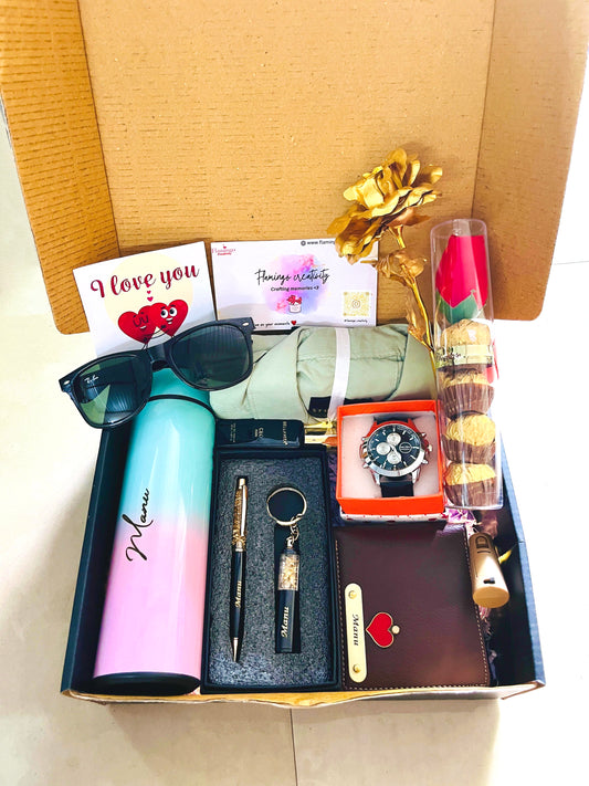Flamingo Luxury Personalized Premium Hamper for Men