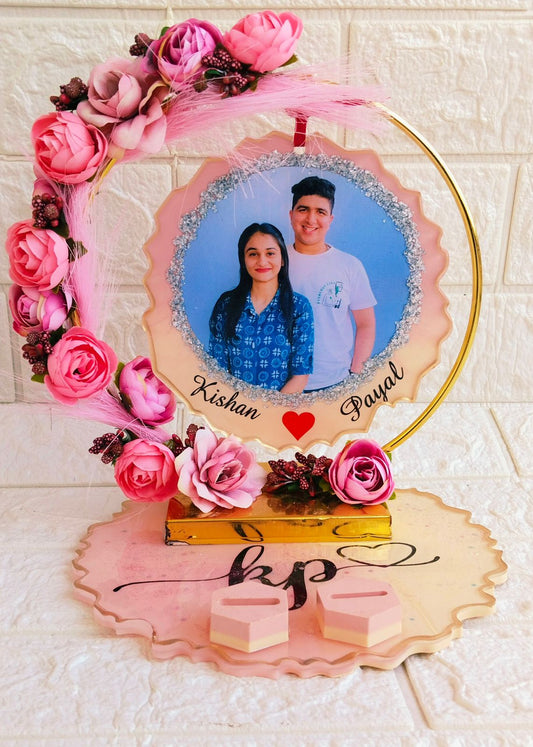 Flamingo Metal Hoop Ring with Matching Coaster Set – 8, 10 & 12 Inch