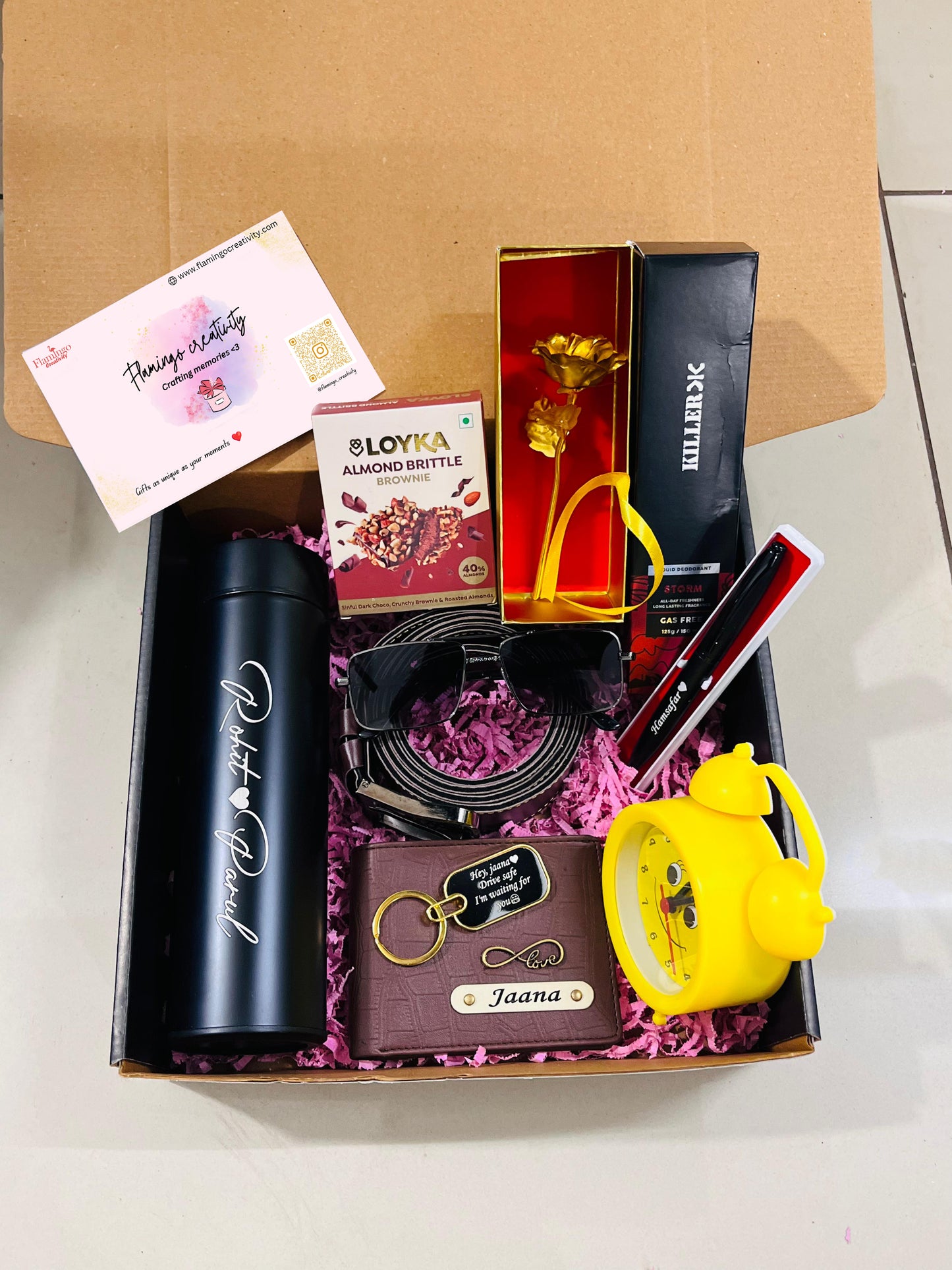 Flamingo Customized Gifts Hamper - Perfect Customized Gifts Set