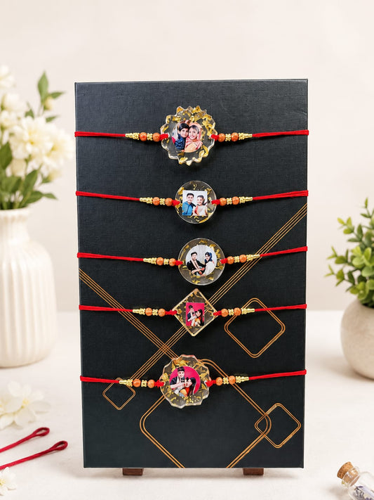 Flamingo Personalised Photo Rakhi