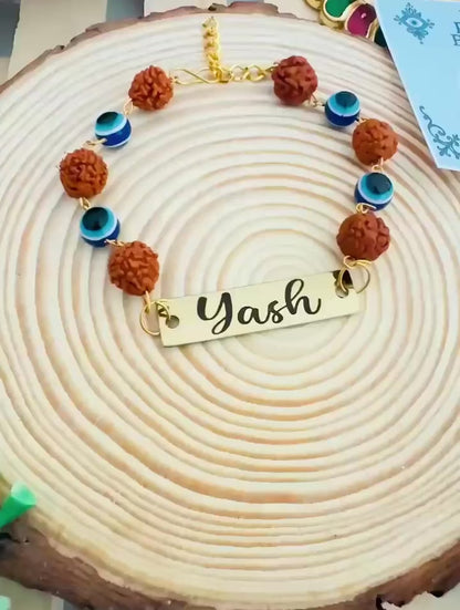 Flamingo Rudraksha Rakhi