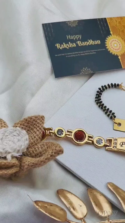 Flamingo Raksha Bandhan Mini Combo – Bhai Bhabhi Rakhi | Personalized Premium Rakhi Gift Set