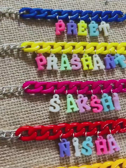 Flamingo Custom Name Kids Rakhi