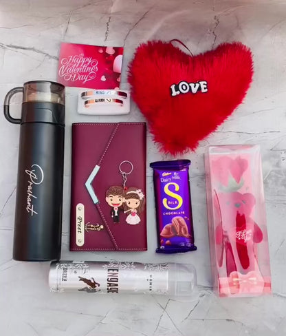 Flamingo Personalized Valentine's Day Hamper for Her