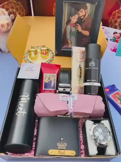 Flamingo Personalized Rakhi Gift Hamper