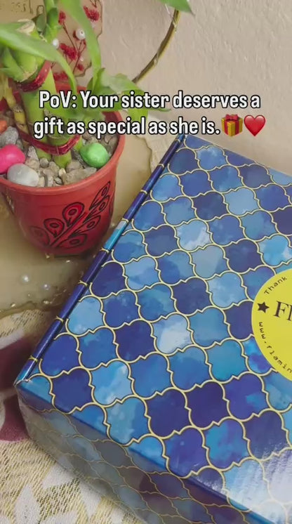 Flamingo Rakhi Gift Hamper for Sister | Sister Rakhi Gift