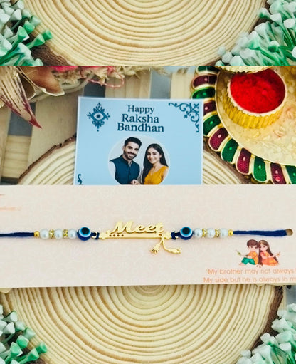 Flamingo Customized Evil Eye Rakhi with Name