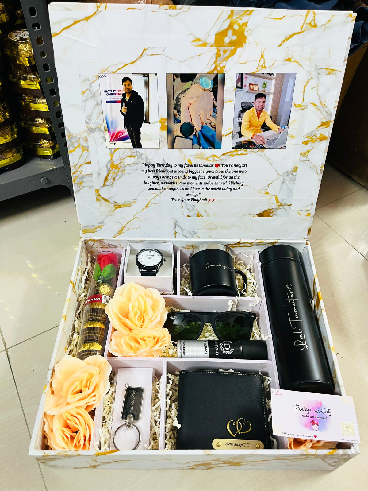 Flamingo Customized Hampers for Him – A Special Gift Set for Every Celebration